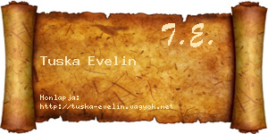 Tuska Evelin névjegykártya